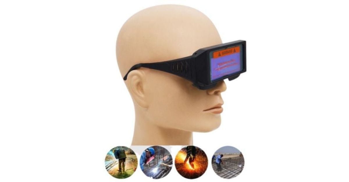 "Kính hàn tự động bảo hộ mắt khi hàn điện, thiết kế gọn nhẹ, cảm biến ánh sáng nhanh giúp thợ hàn an toàn và làm việc hiệu quả."