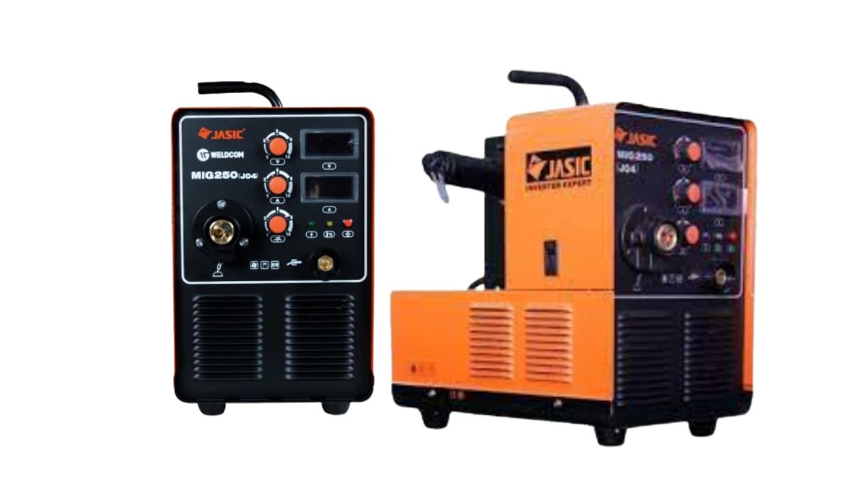 "So sánh máy hàn MIG 250 Jasic Weldcom và Jasic Inverter Expert – hai dòng máy hàn MIG 250 công nghiệp phổ biến, hiệu suất cao, bền bỉ cho xưởng cơ khí"