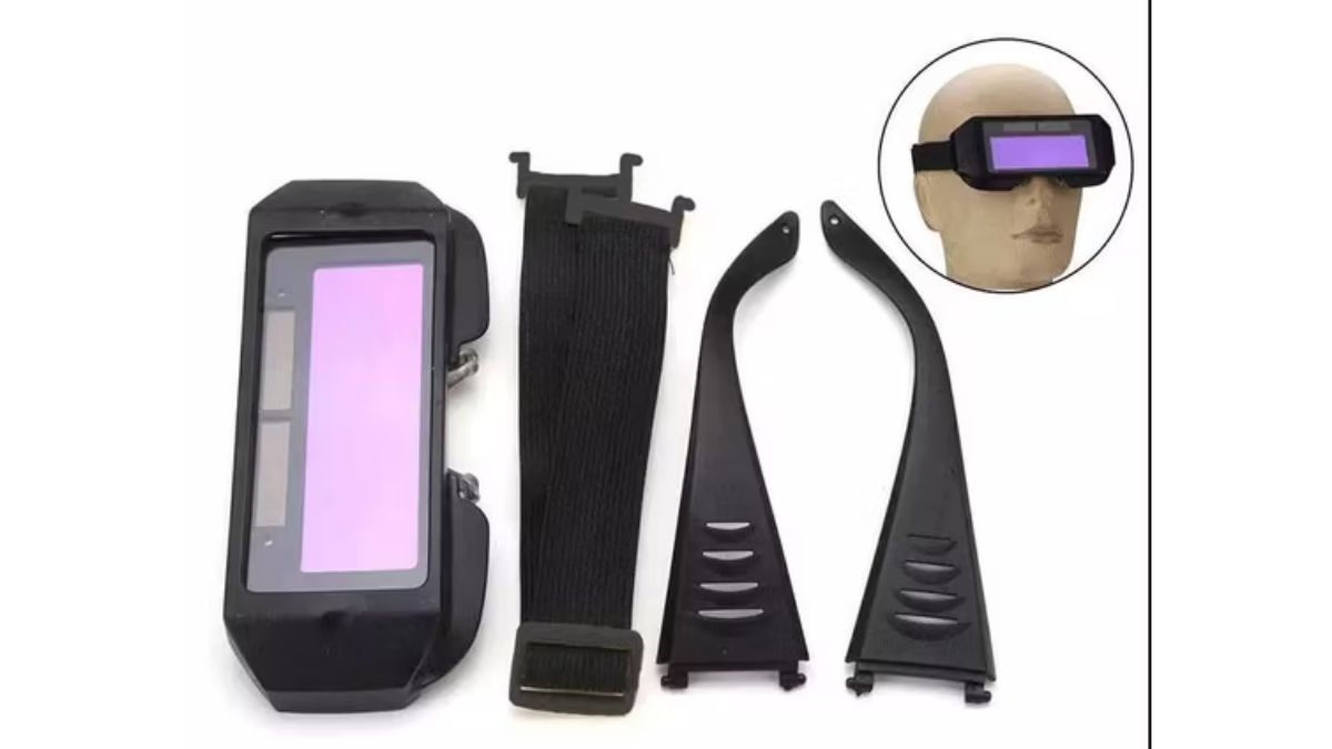 "Kính hàn tự động điện tử đa năng kèm phụ kiện thay thế – bảo vệ mắt thợ hàn hiệu quả, tiện lợi khi sử dụng trong công nghiệp cơ khí."