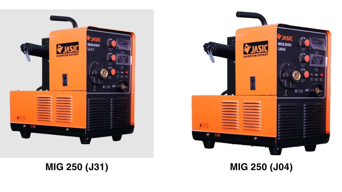 "So sánh máy hàn MIG 250 Jasic J31 và Jasic J04 – thiết kế, tính năng và hiệu suất hàn MIG chuyên nghiệp"