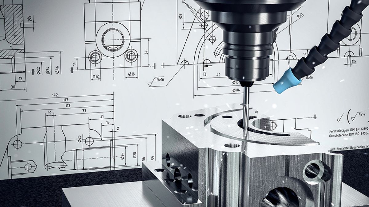 "Máy CNC gia công chi tiết cơ khí chính xác theo bản vẽ kỹ thuật"