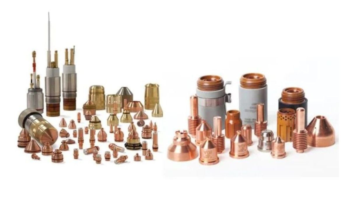 Bép cắt plasma và phụ kiện tiêu hao máy cắt plasma CNC bằng đồng chính hãng, đa dạng kích thước và mẫu mã