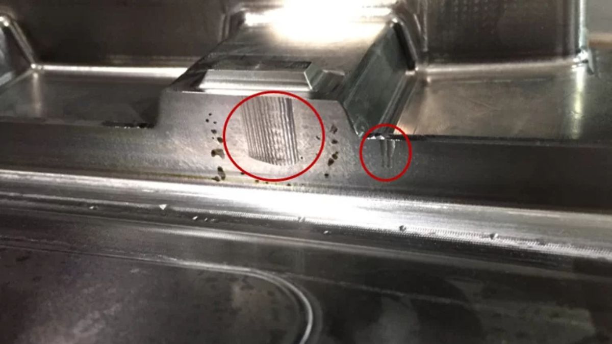 lỗi ăn vào chi tiết khi gia công 