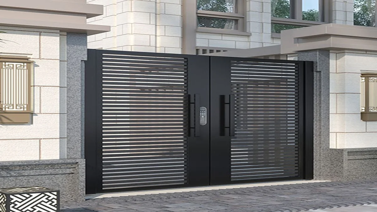Mẫu cổng đơn giản hiện đại an toàn tiện lợi