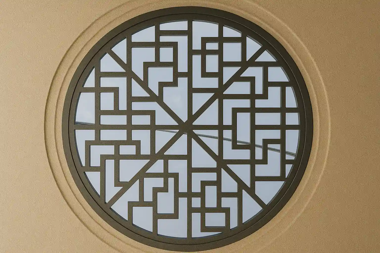 Mẫu giếng trời hoa văn sắt cnc hình học