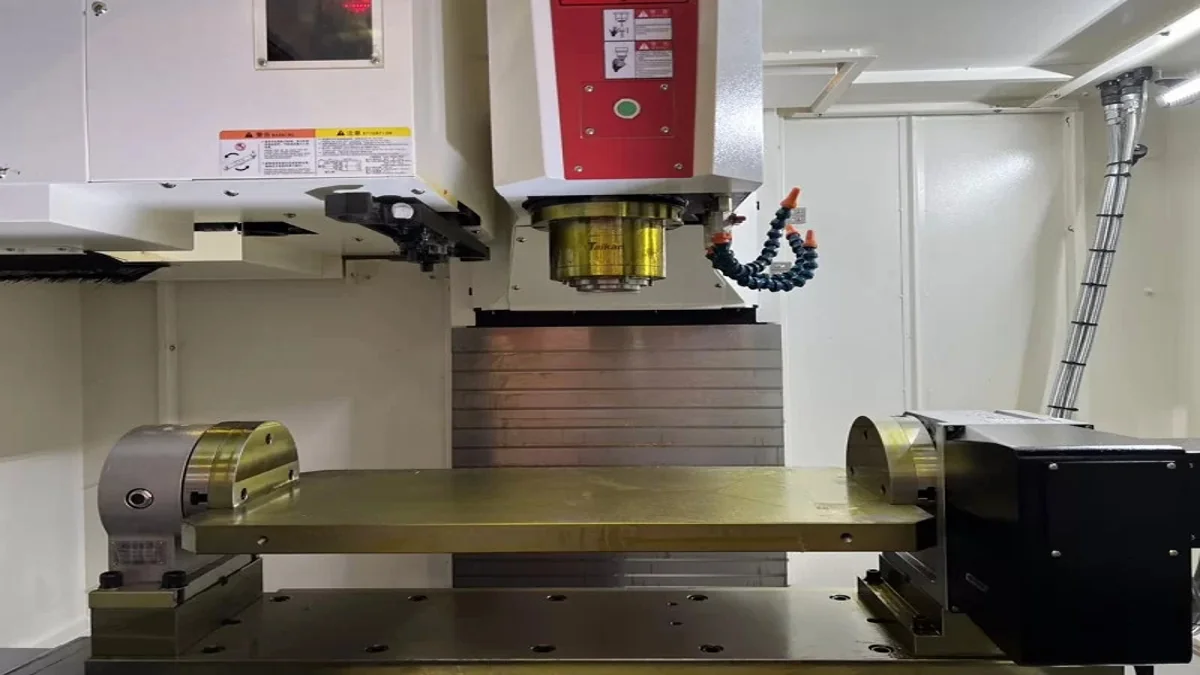 Máy phay CNC 4 trục là một loại máy được bổ sung thêm trục A xoay quanh trục X