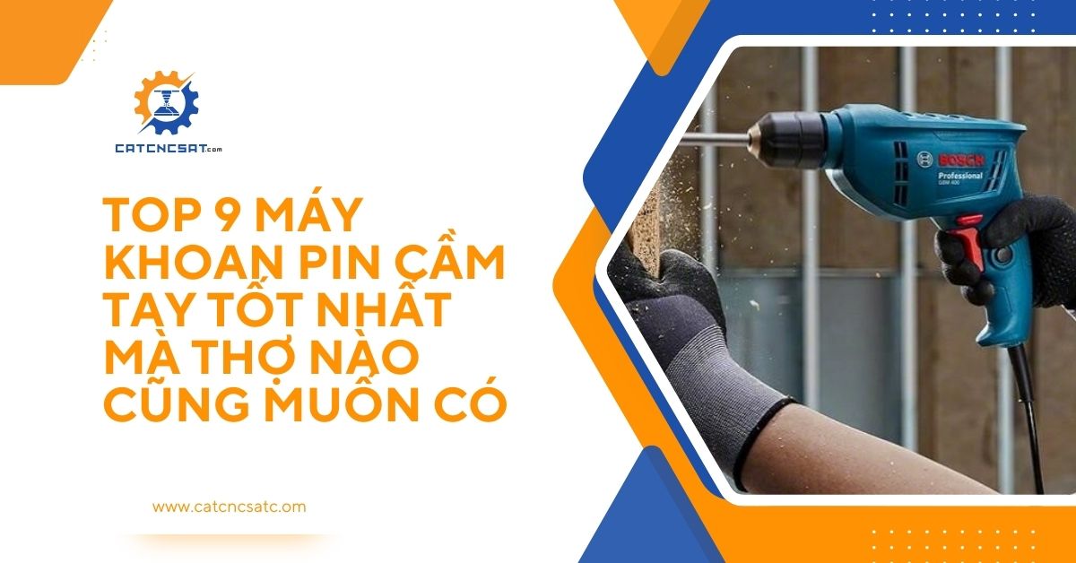"Top 9 máy khoan pin cầm tay tốt nhất 2025, lựa chọn hàng đầu cho thợ chuyên nghiệp với độ bền cao, công suất mạnh mẽ và thiết kế nhỏ gọn."